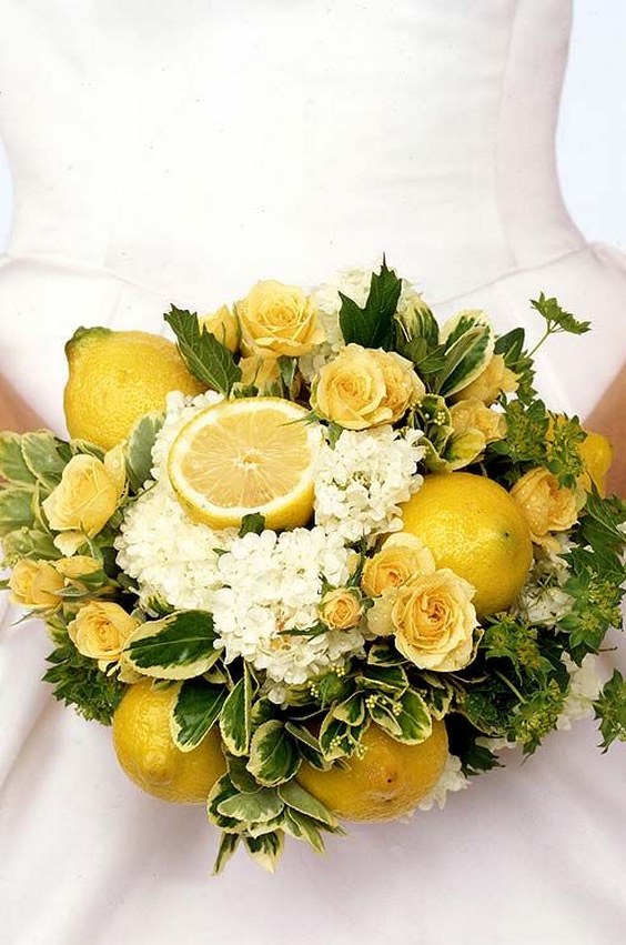 lemons wedding bouquet