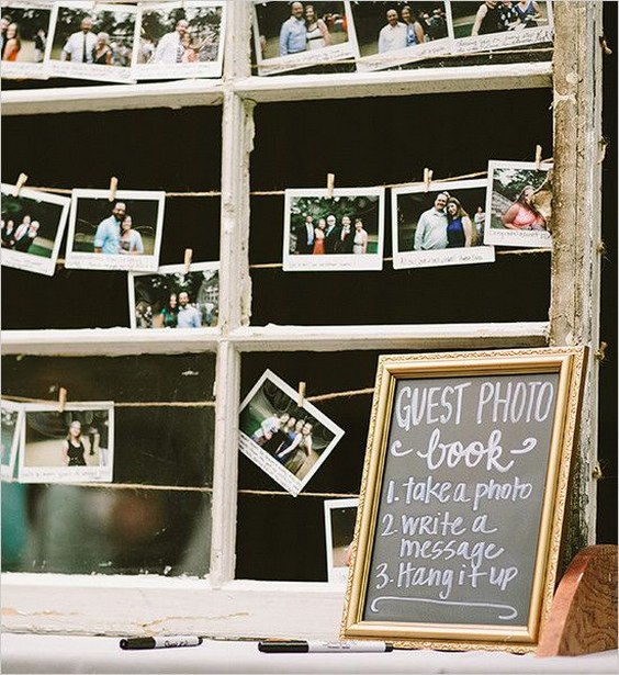 photo guest book idea