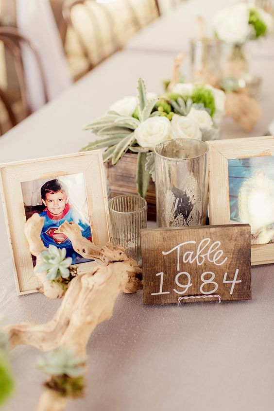 romantic coastal driftwood wedding centerpiece