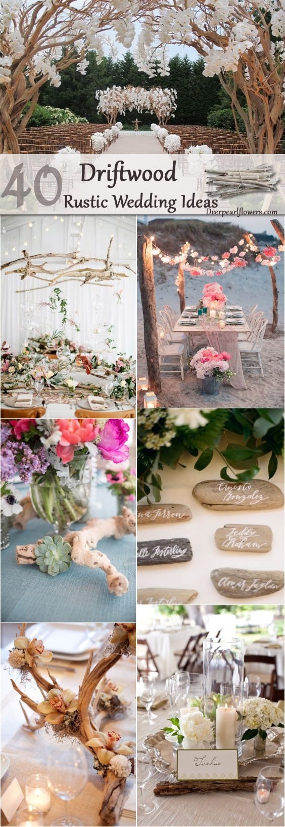 rustic driftwood wedding idea