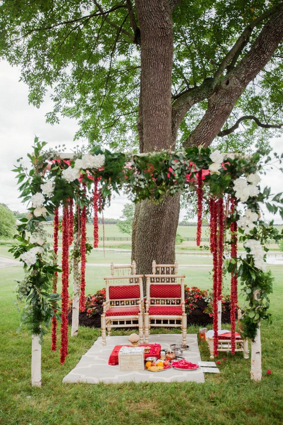 rustic red outdoor wedding ideas