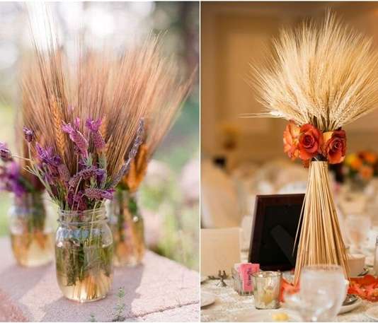 30 Fall Rustic Country Wheat Wedding Decor Ideas