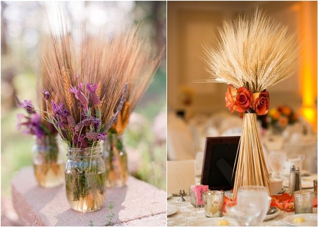 rustic wheat wedding ideas