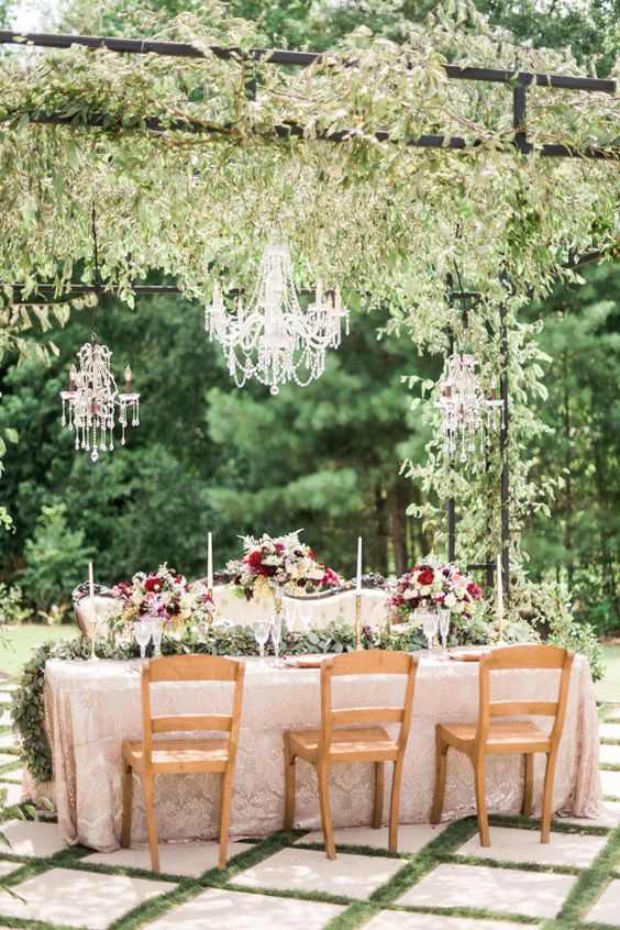 30 Burgundy and Blush Wedding Ideas & Colors 2024 8 Blush and Burgundy Wedding Table