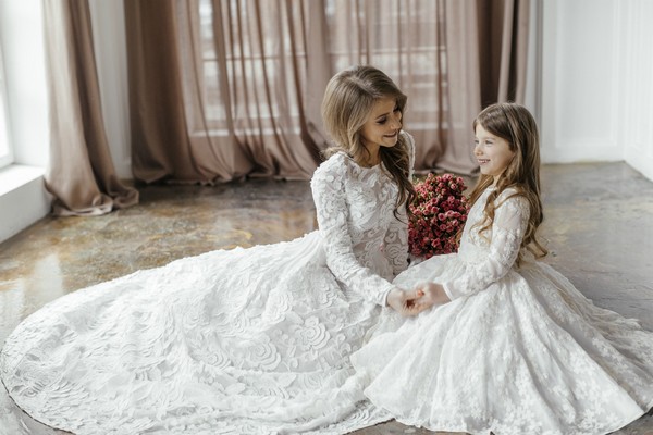 Matching Flower Girl Dresses To Bridal Dresses 12