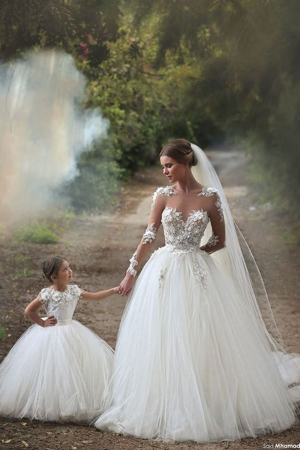 Matching Flower Girl Dresses To Bridal Dresses 20