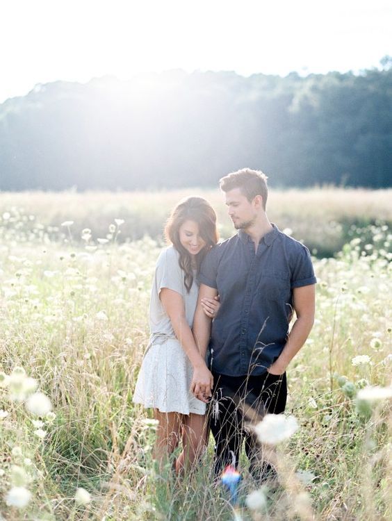 Sweet Engagement Photo and Poses Ideas via Sawyer Baird