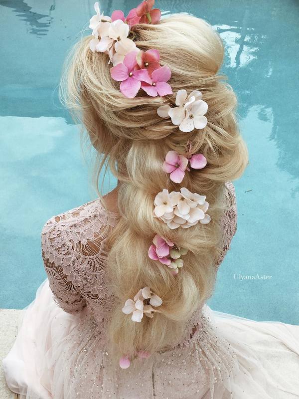 Ulyana Aster Long Wedding Hairstyles & Wedding Updos