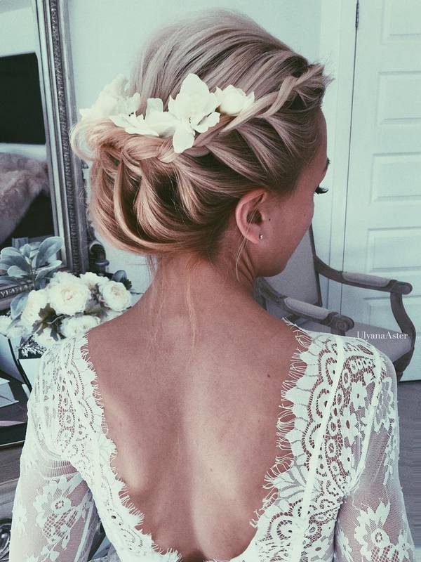 Ulyana Aster Long Wedding Hairstyles & Wedding Updos