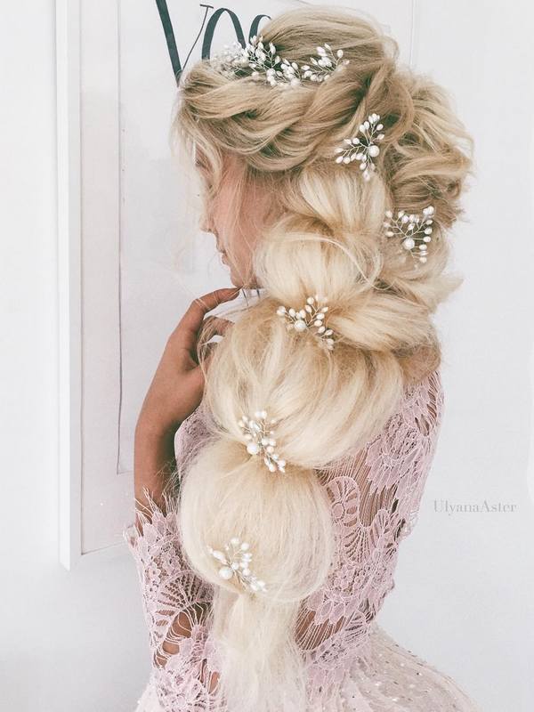 Ulyana Aster Long Wedding Hairstyles & Wedding Updos