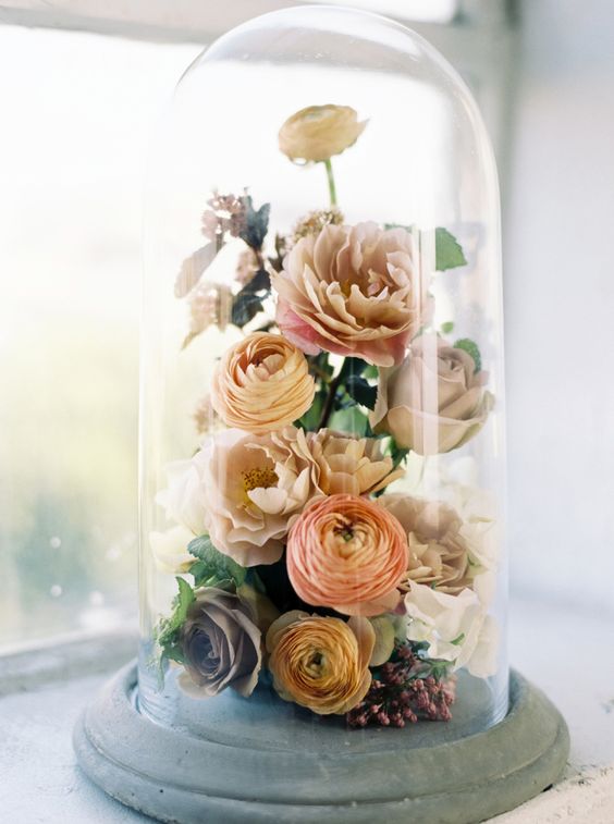 urban inspired wedding centerpiece via luna de mare