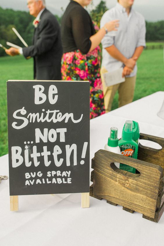 bug spray table