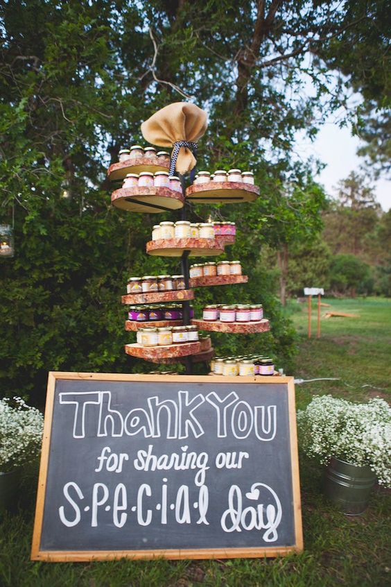 country wedding favor ideas