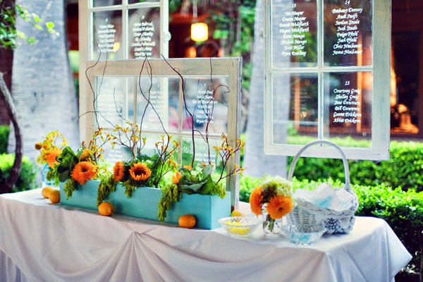 Window Wedding Seating Chart