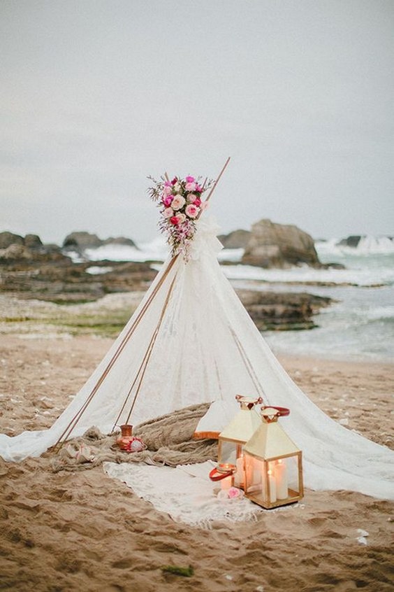 Boho Tipi Wedding Barckdrops 1