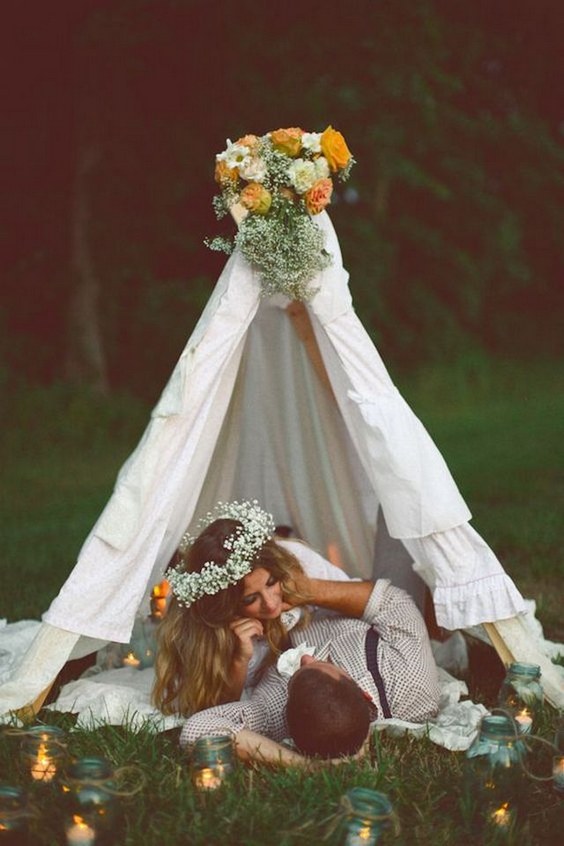 Boho Tipi Wedding Barckdrops 14