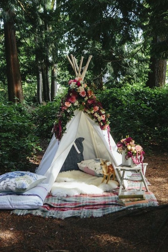 Boho Tipi Wedding Barckdrops 18