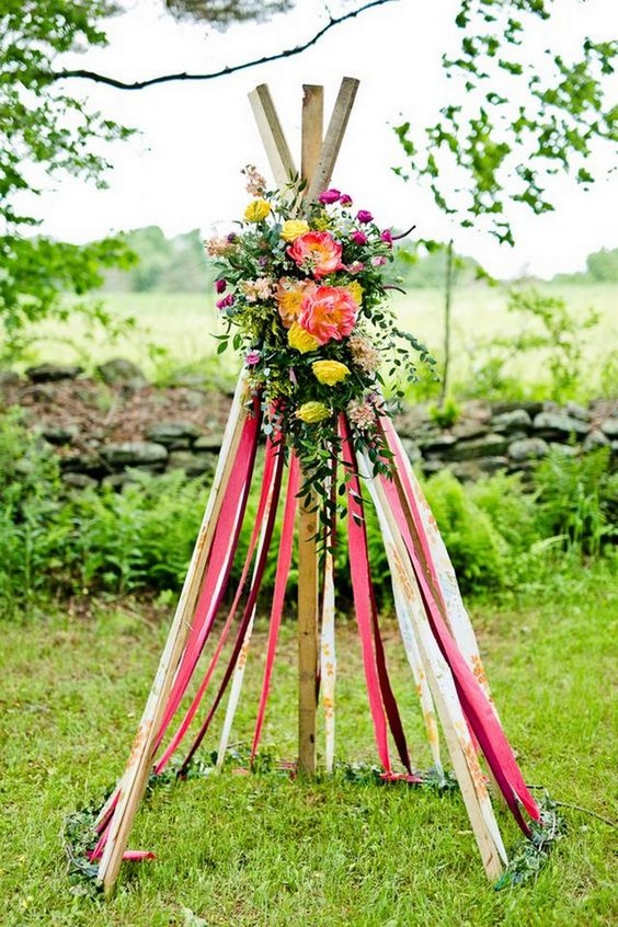 Boho Tipi Wedding Barckdrops 19