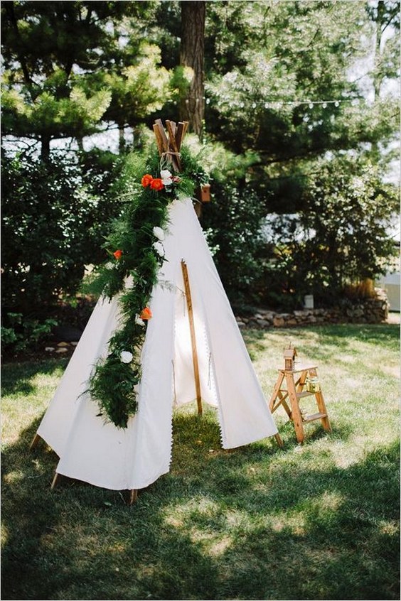 Boho Tipi Wedding Barckdrops 2