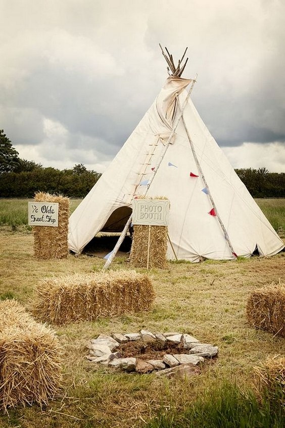 Boho Tipi Wedding Barckdrops 20