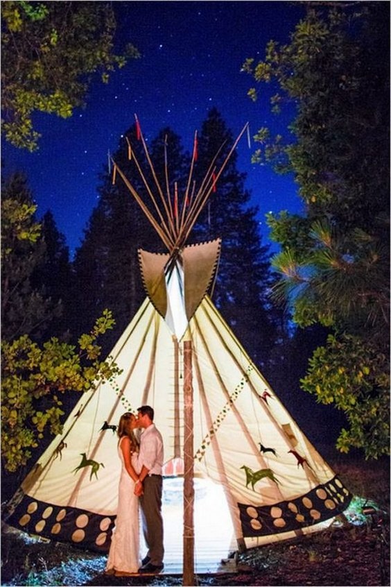 Boho Tipi Wedding Barckdrops 21