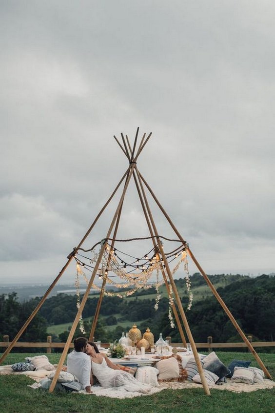 Boho Tipi Wedding Barckdrops 23