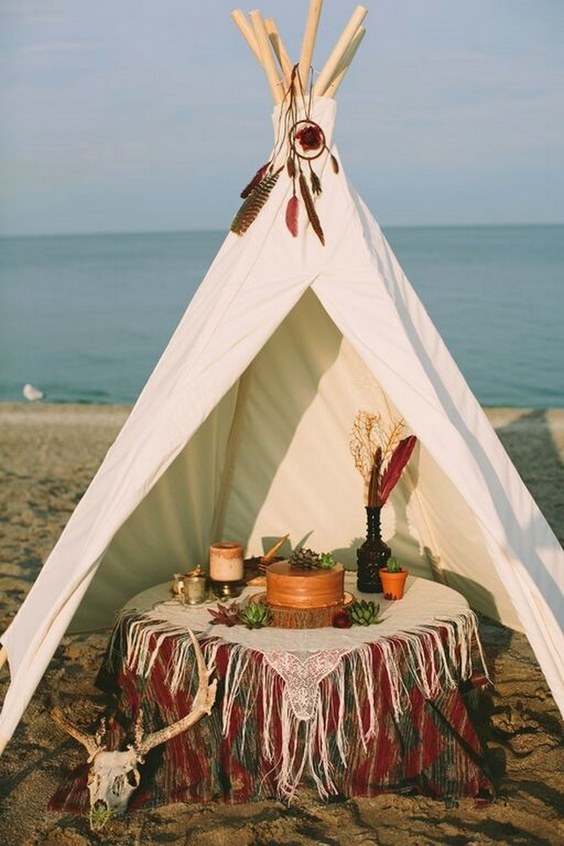 Boho Tipi Wedding Barckdrops 6