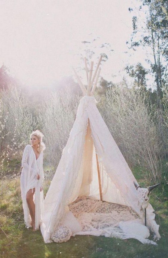 Boho Tipi Wedding Barckdrops 7