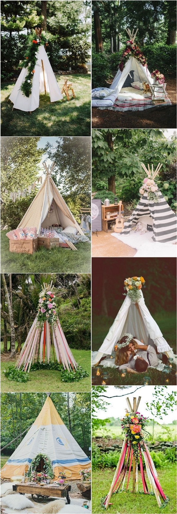 Boho Tipi Wedding Barckdrops & Arches