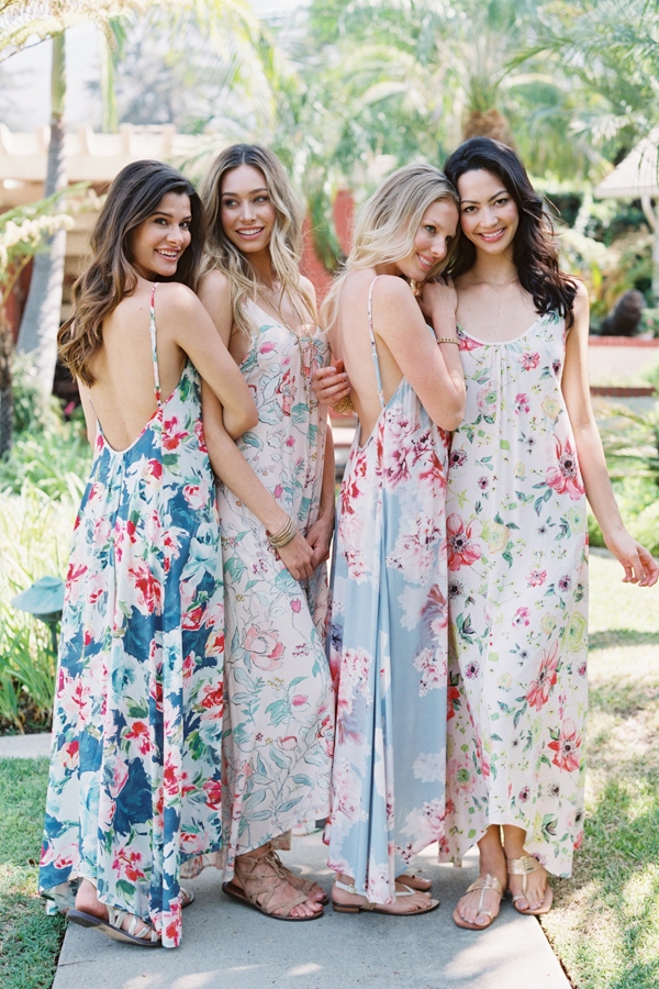 Bridesmaid Gifts Printed Bridal Bridesmaid Robes & Rompers via Plum Pretty Sugar