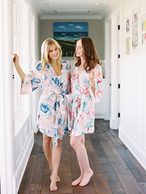 Bridesmaid Gifts Printed Bridal Bridesmaid Robes & Rompers via Plum Pretty Sugar