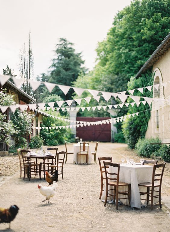 French Village Wedding Decor