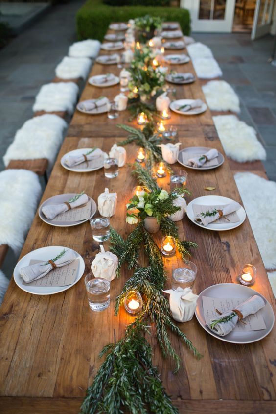 Romantic Rosemary Tablescape