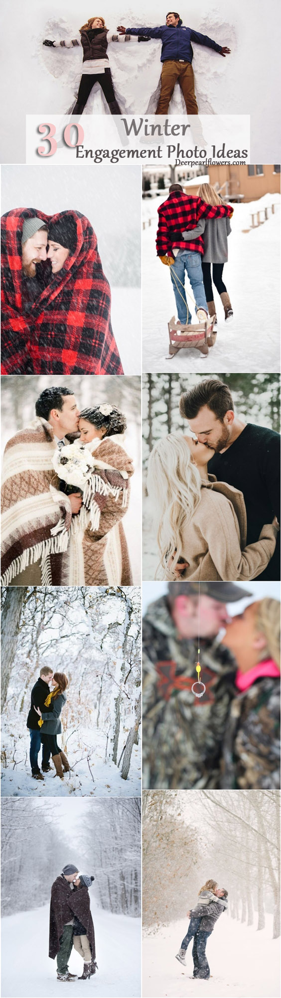 Winter Engagement Photo Ideas
