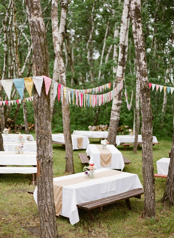 picnic wedding reception decor ideas