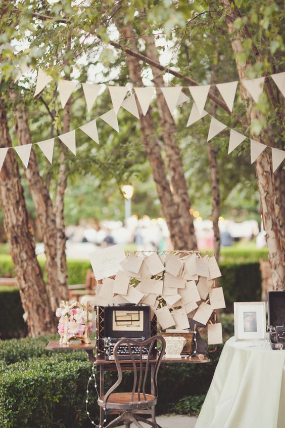picnic wedding reception decor