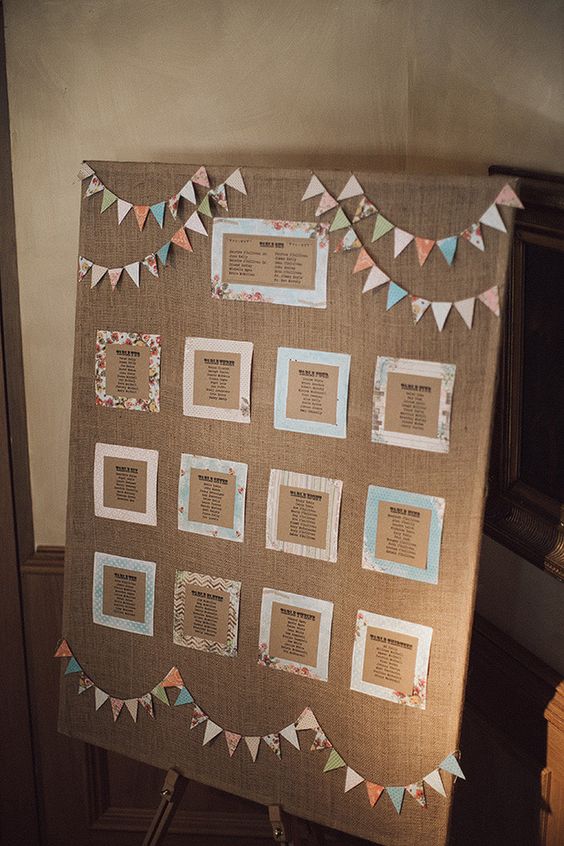 rustic bunting table plan