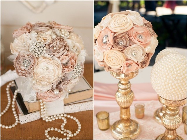 vintage pearls wedding decor ideas