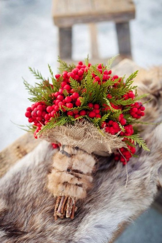 winter wedding bouquet ideas