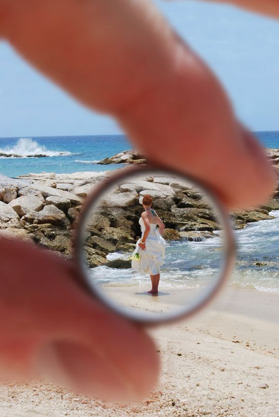 take a photo through your spouses wedding ring