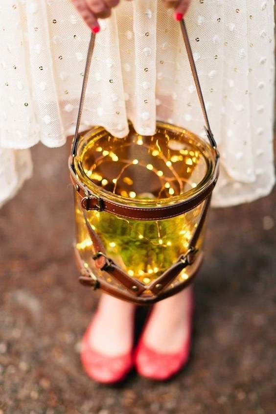 flower girl basket with lantern