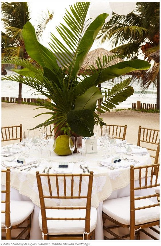 Beach Wedding Reception Decor