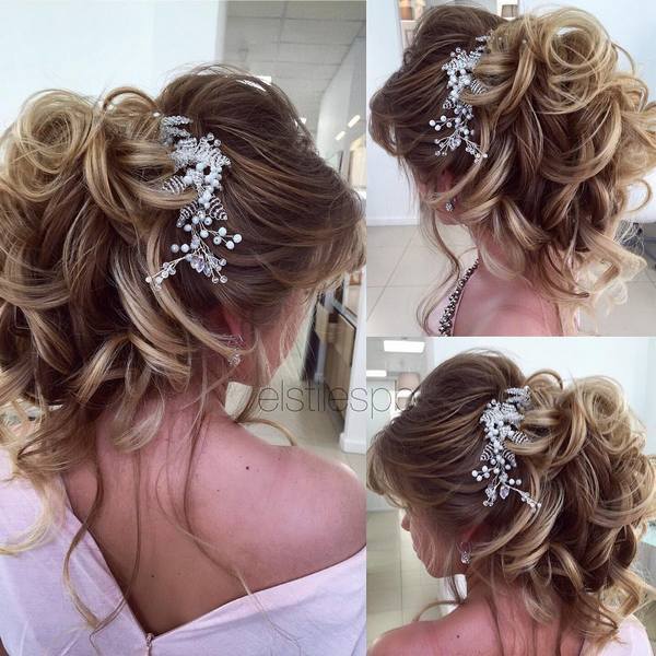 Half-updo, Braids, Chongos Updo Wedding Hairstyles