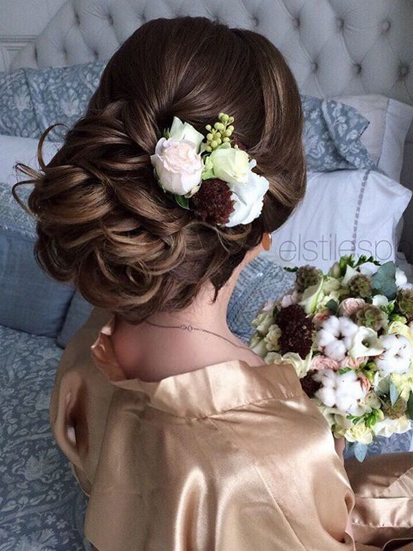 Half-updo, Braids, Chongos Updo Wedding Hairstyles