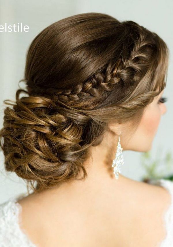 Half-updo, Braids, Chongos Updo Wedding Hairstyles