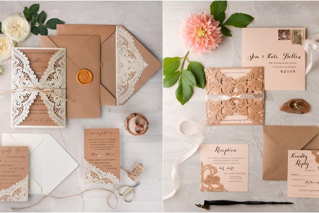 laser cut wedding invitations