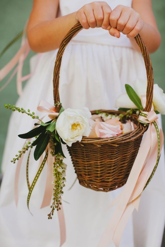 simple flower girl basket