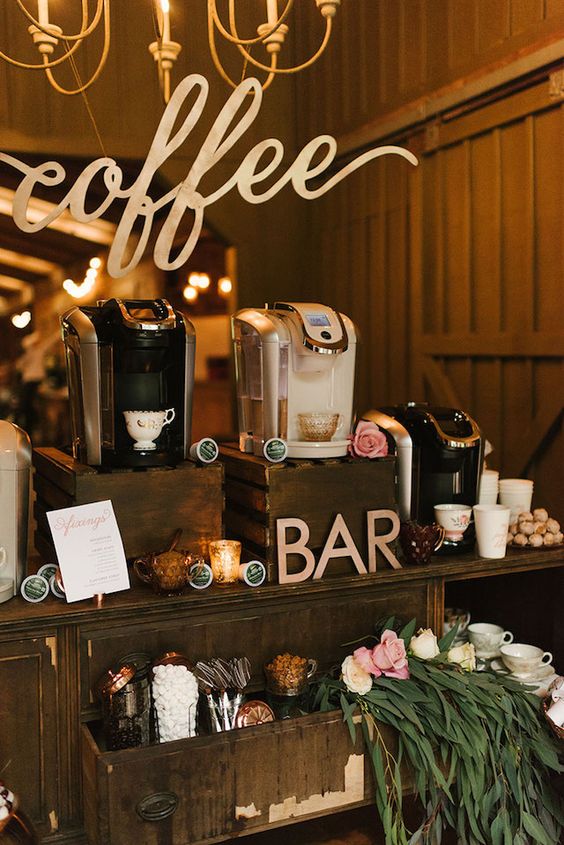 Coffee themed wedding ideas via Lauren Rae Photography