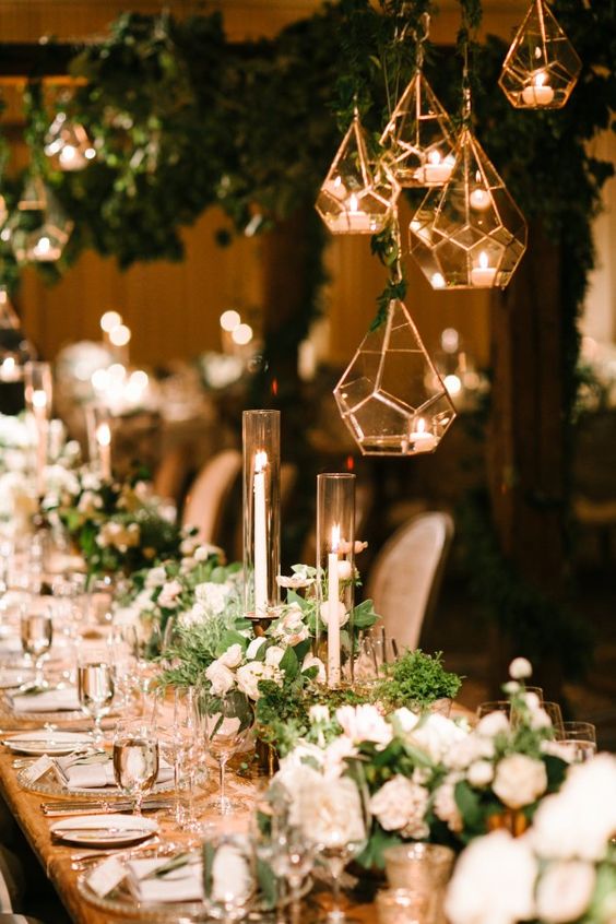 2020 Modern Wedding Trend: Terrarium Geometric Details 