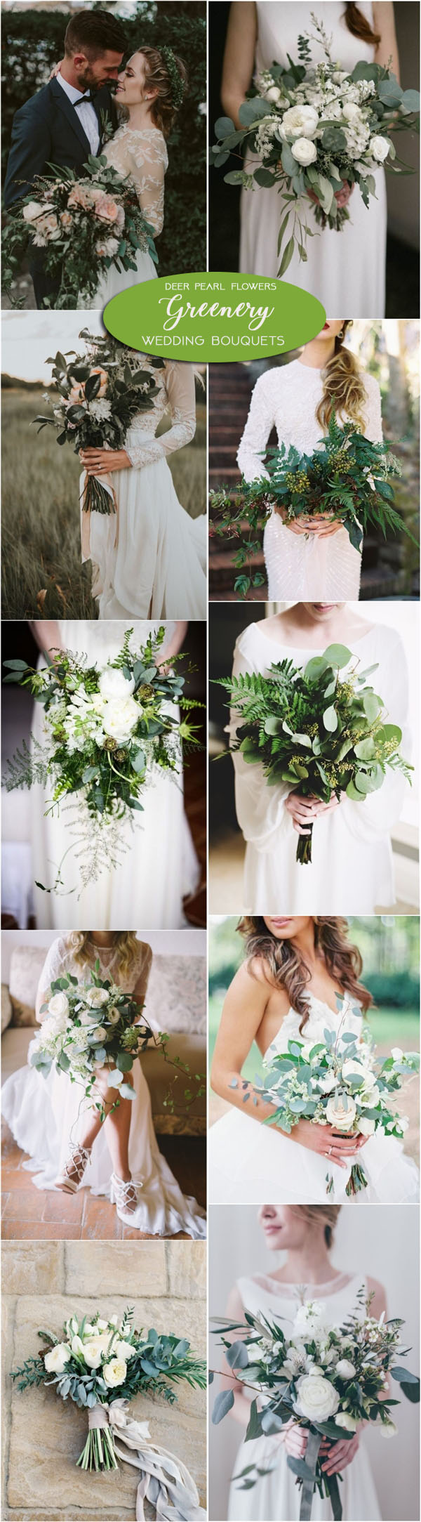 2024 Wedding Trends: 100 Greenery Wedding Decor Ideas 5 Greenery wedding bouquets and flowers